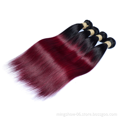 Hot sale colored hair extension indian human hair